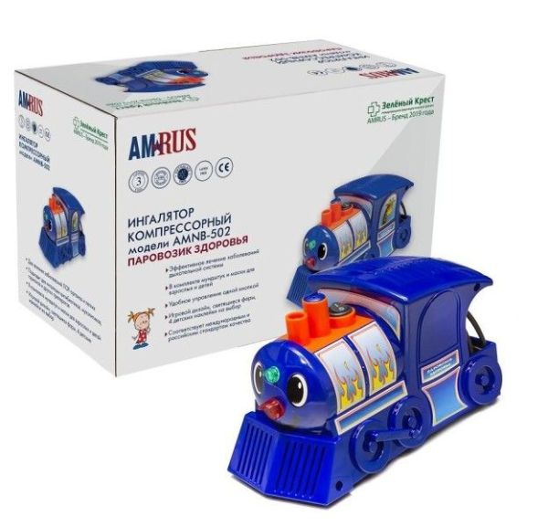 Изображение товара Ингалятор компрессорный AMNB-502 Паровозик детский Ингалятор компрессорный AMNB-502 Паровозик детский фотография